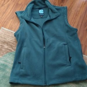 Woman's greenish blue vest